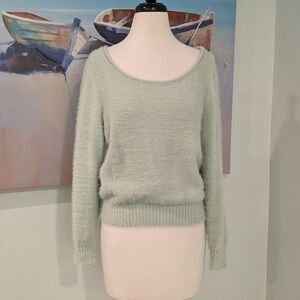 NWT Victoria's Secret fuzzy green sweater